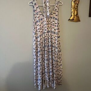 Latched Mama Nursing Romper in Cream and Navy Sunglasses print free size 6-18